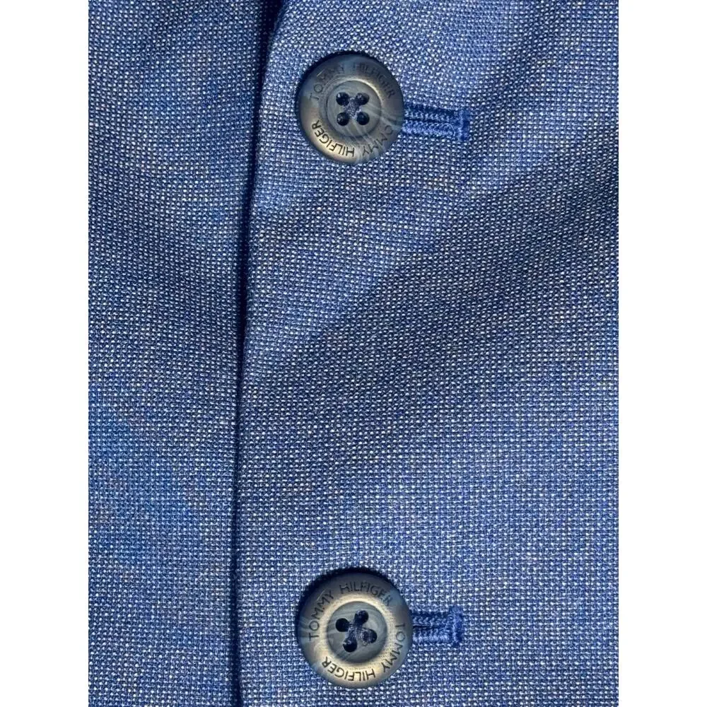 TOMMY HILFIGER Big Boys Textured & Stretch Suit Jacket Only Medium Blue- Size 12